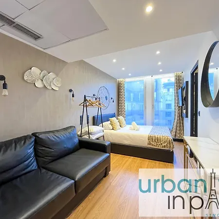 شقة Urban Flat 128 - Art Rock 4bdr Flat Near Champs-elysees *