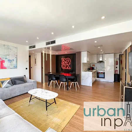 Urban Flat 128 - Art Rock 4bdr Flat Near Champs-elysees Apartment
