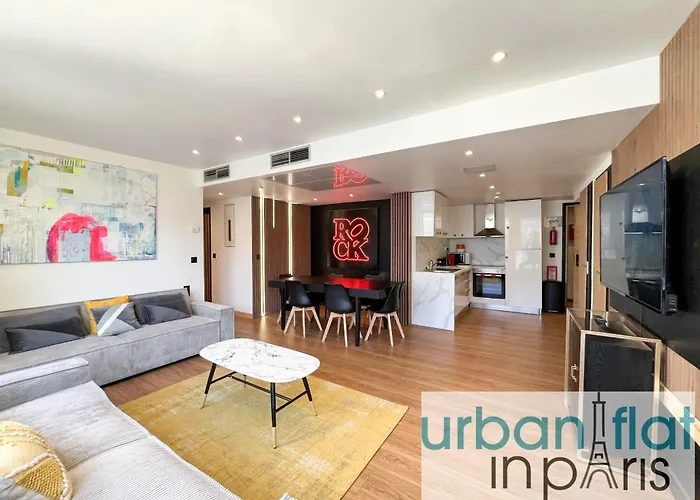 Urban Flat 128 - Art Rock 4bdr Flat Near Champs-elysees Apartamento